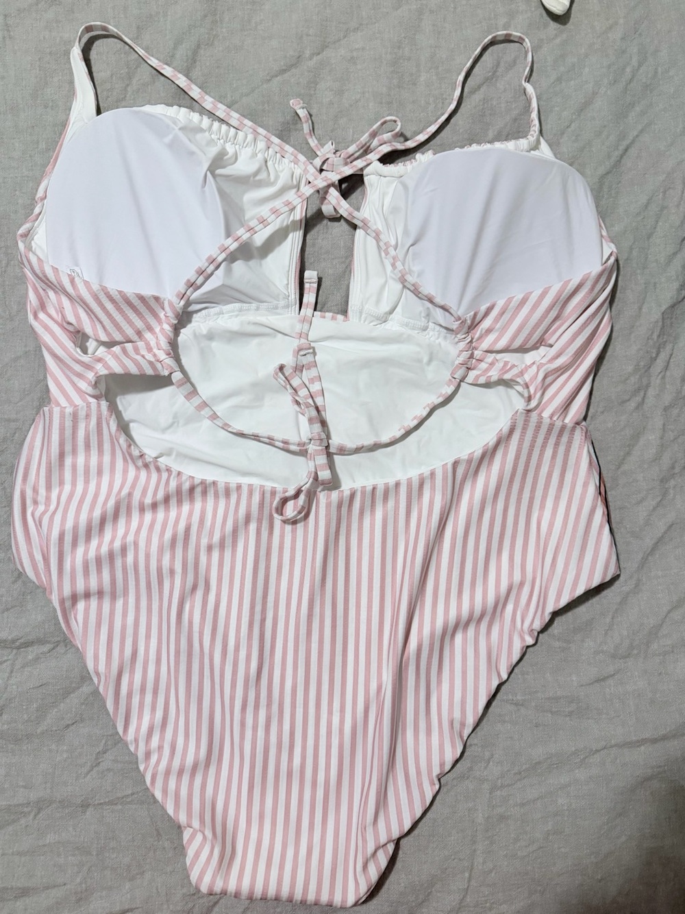 Flamingo Coast Pink Stripe One-Piece Swimsuit - Picture 2 of 3